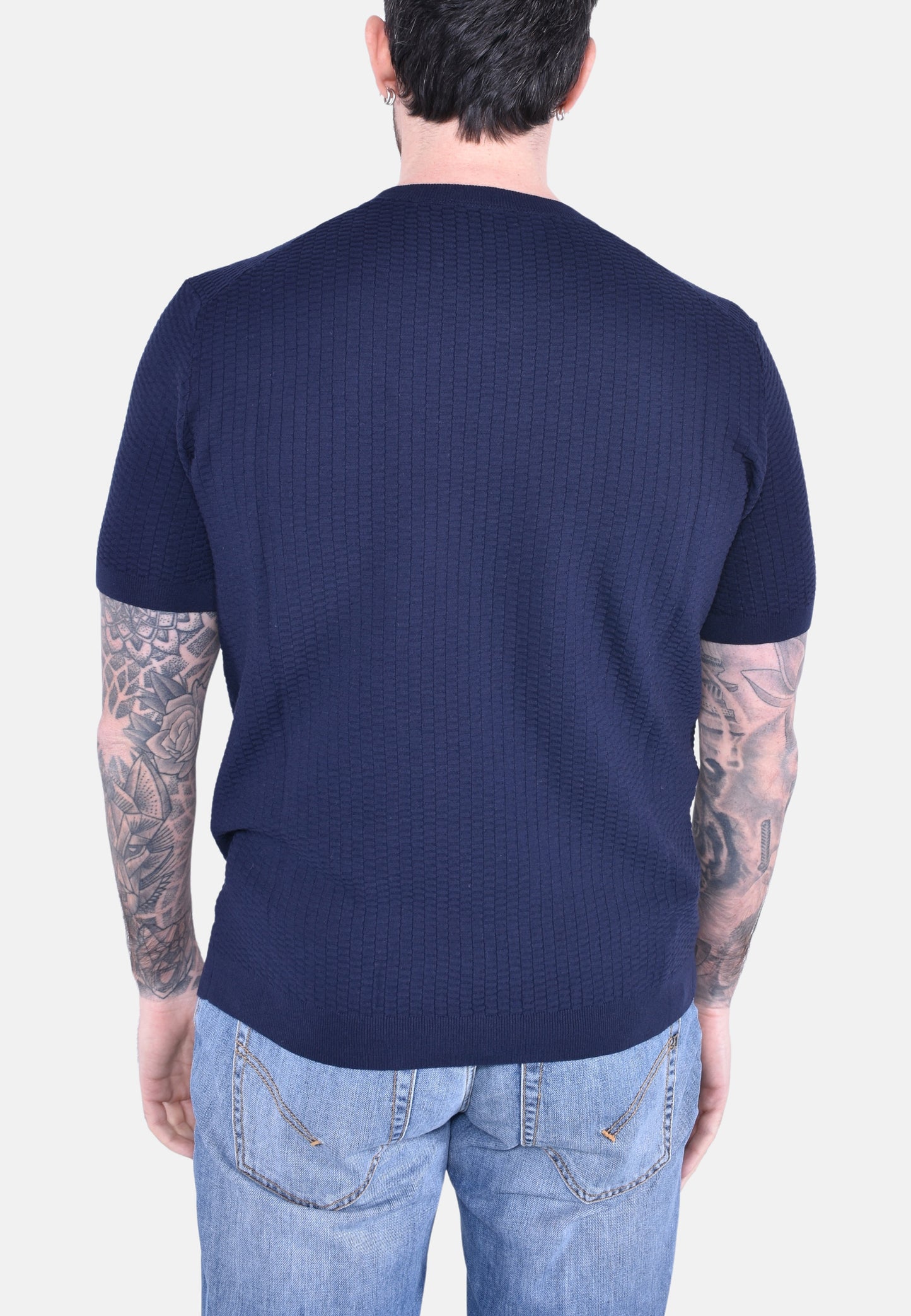 T-SHIRT GIROCOLLO IN COTONE