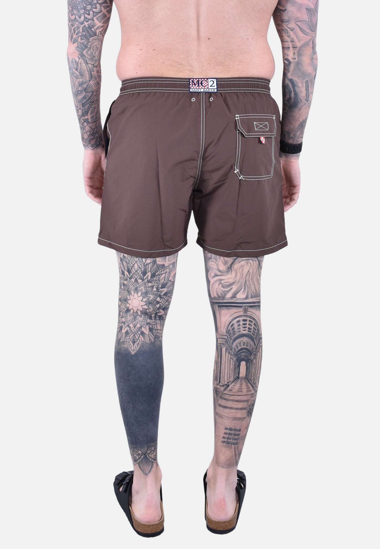 PATMOS SWIM SHORT WITH BACK FLAP POCKET