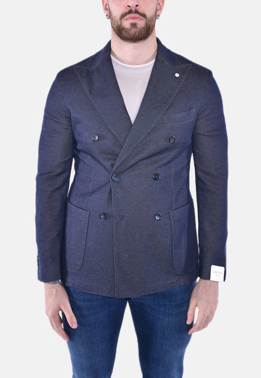 GIACCA DOPPIOPETTO IN COTONE ELASTICIZZATO