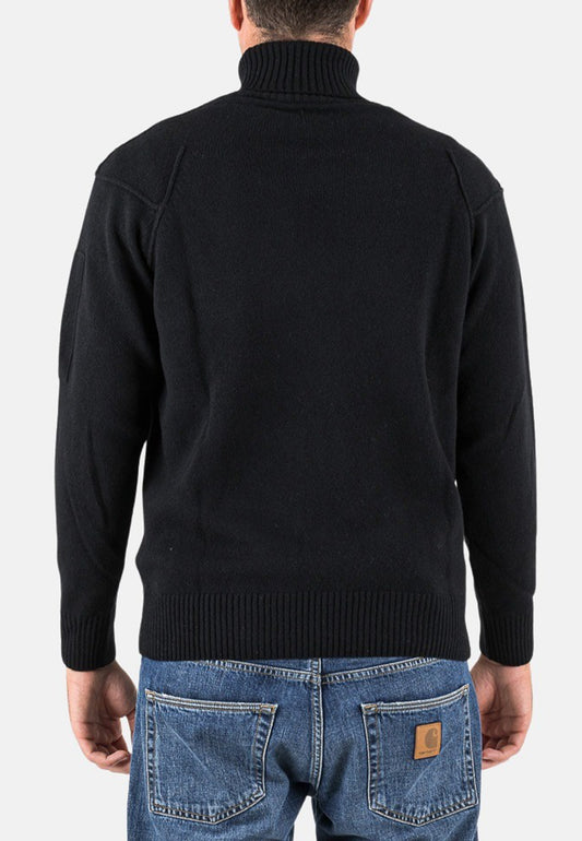 LAMBSWOOL GRS ROLL NECK KNIT