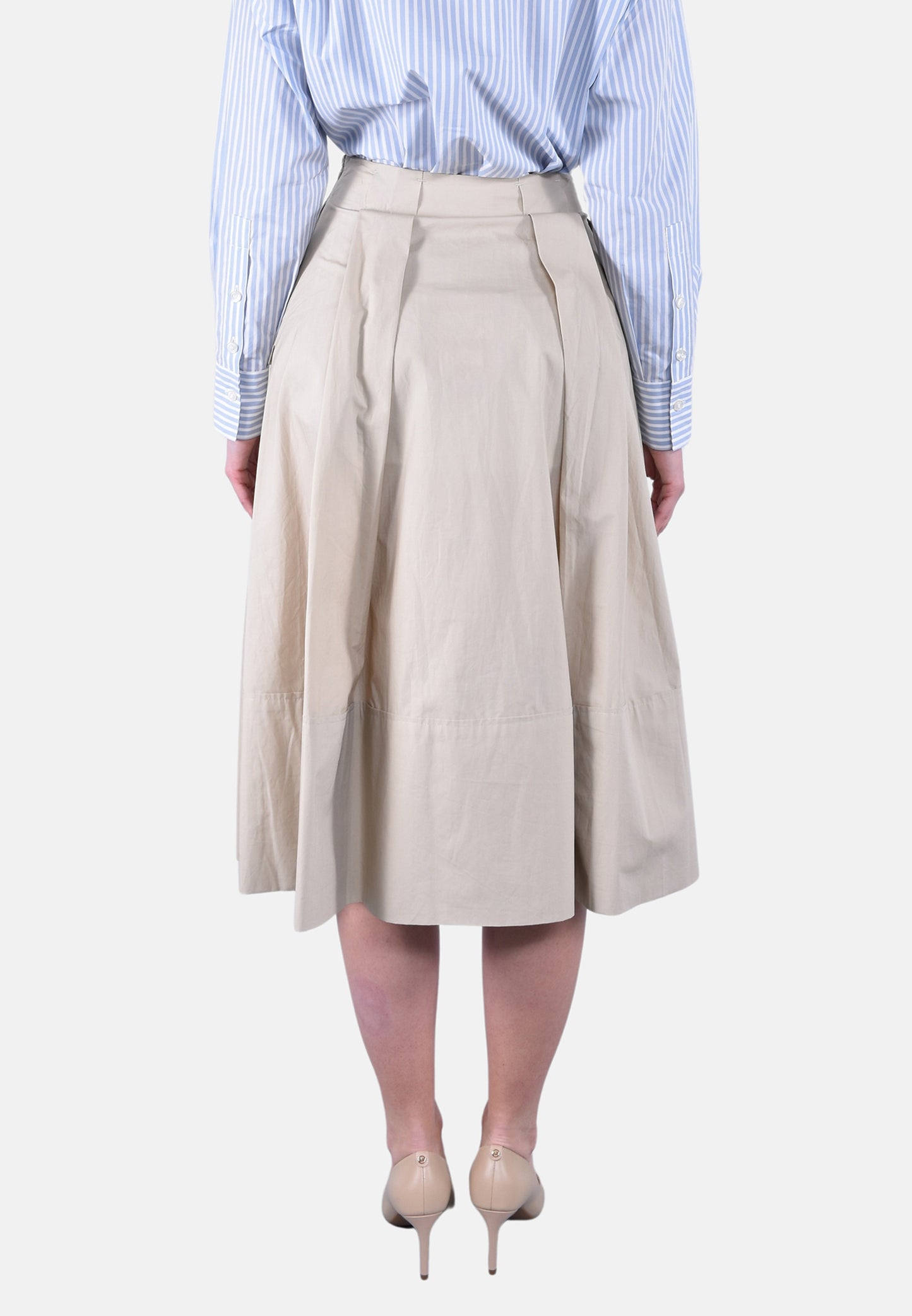 COTTON POPLIN SKIRT