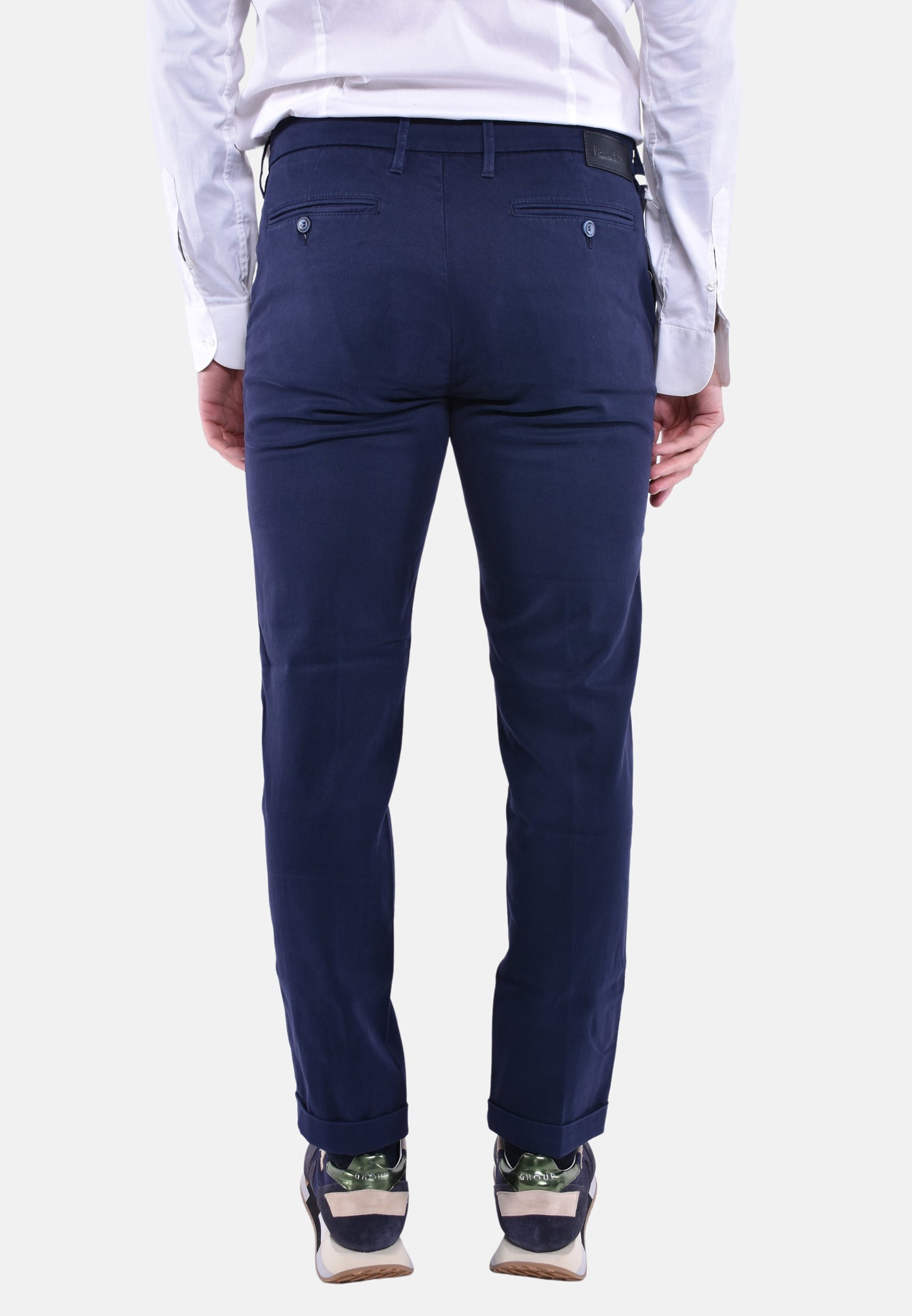 MUCHA CHINOS UOMO CON RISVOLTO