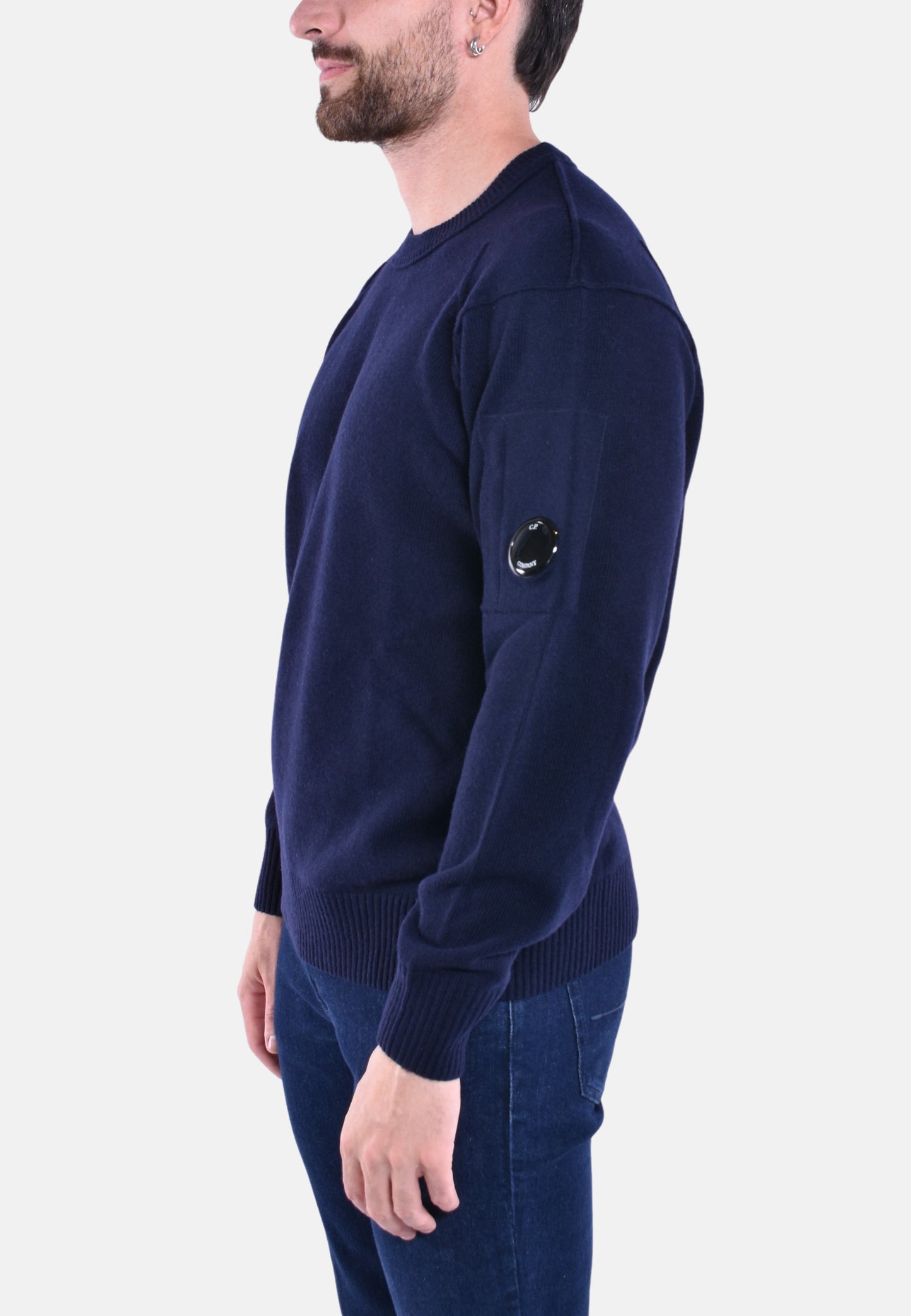 LAMBSWOOL GRS CREW NECK KNIT