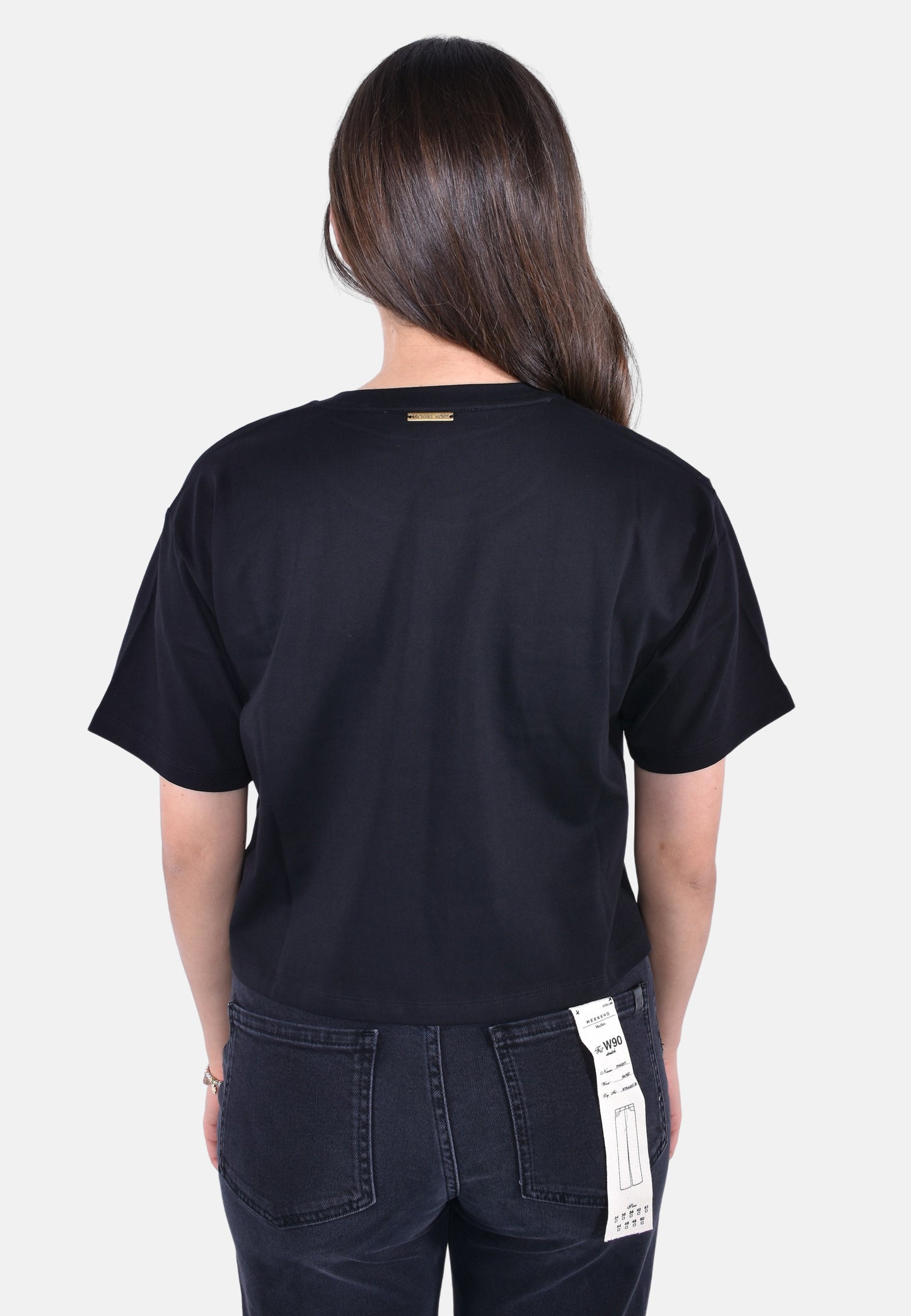 T-SHIRT IN JERSEY DI COTONE CON LOGO E BORCHIE