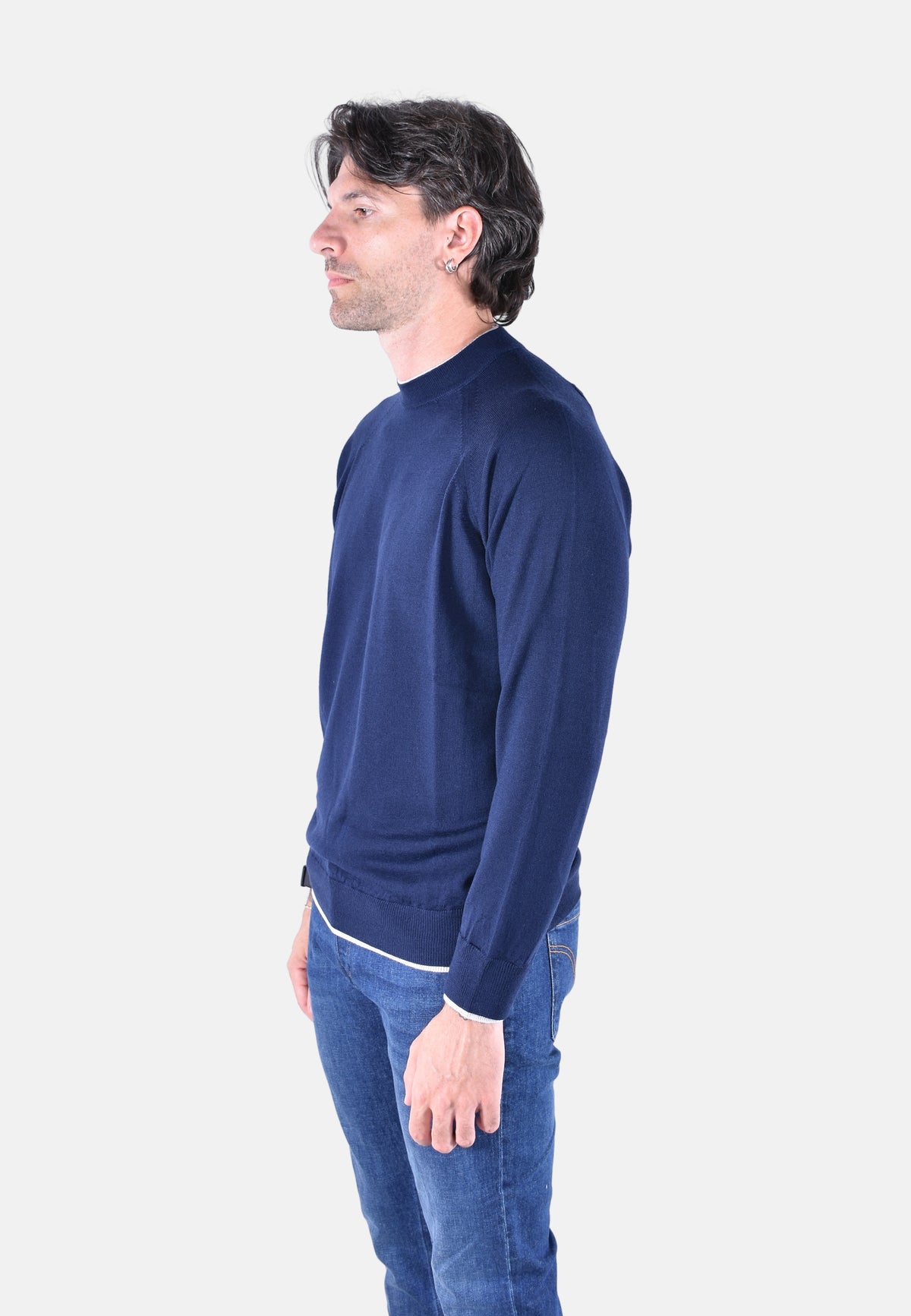 MAGLIA GIROCOLLO DOPPIO COLLO