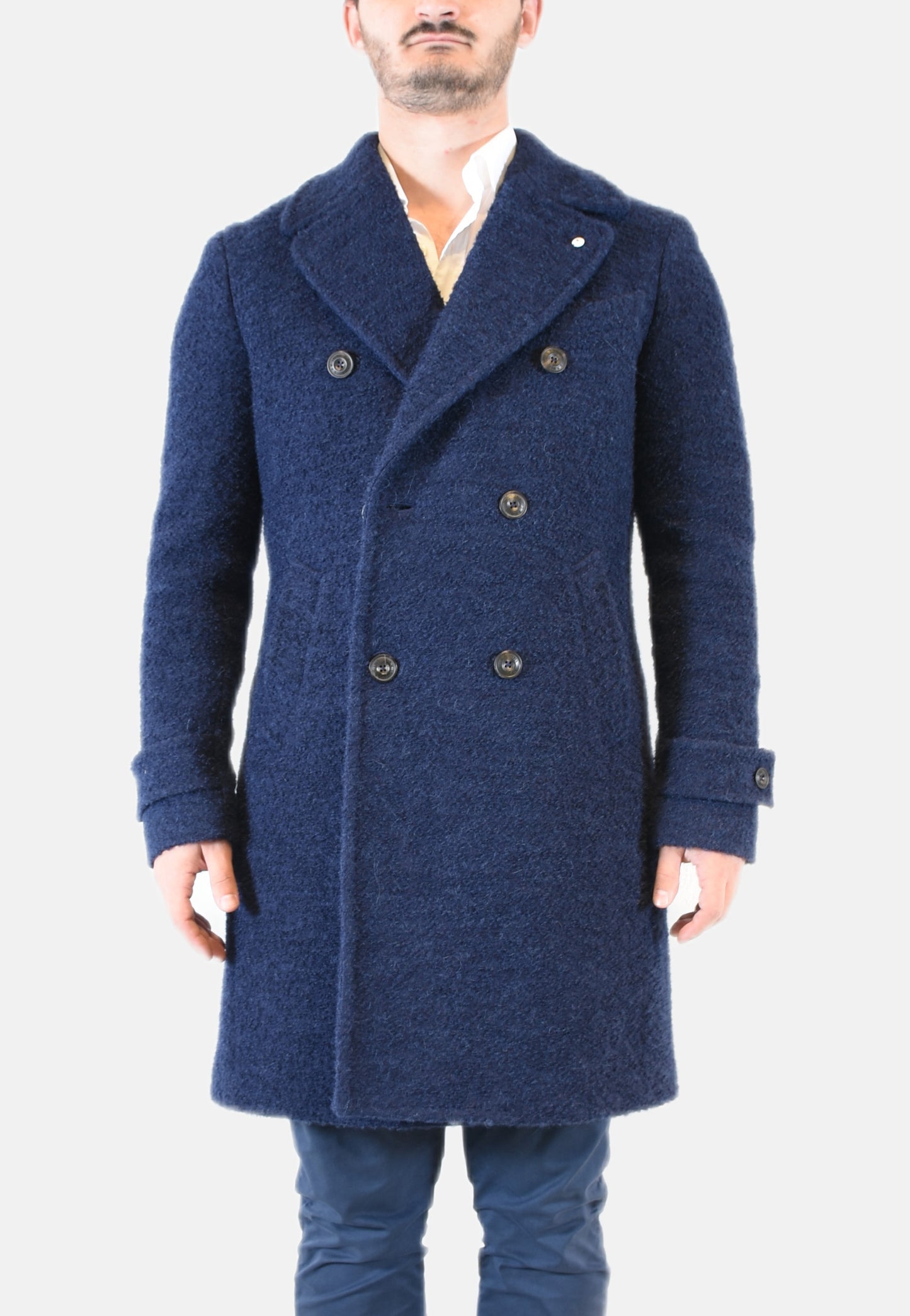 CAPPOTTO DOPPIOPETTO IN LANA ORSETTO