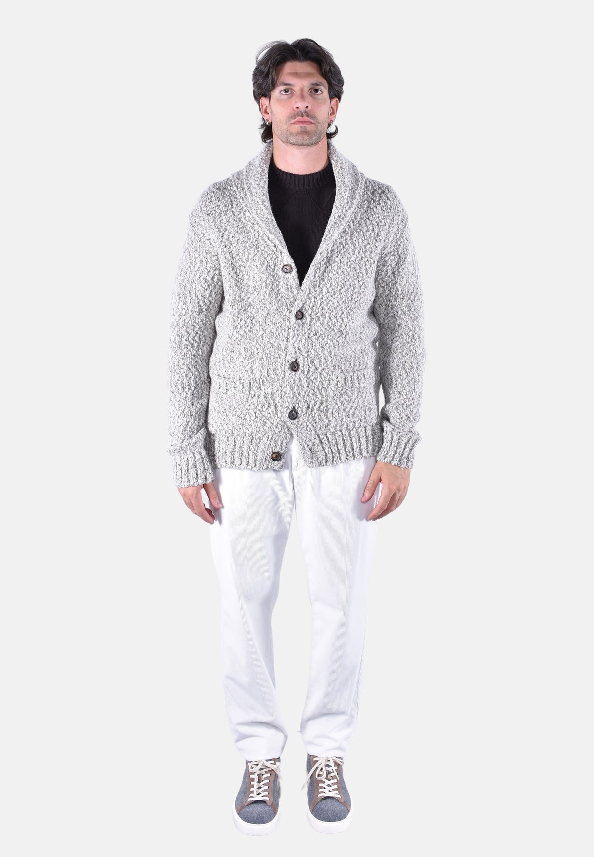 CARDIGAN COLLO SCIALLE