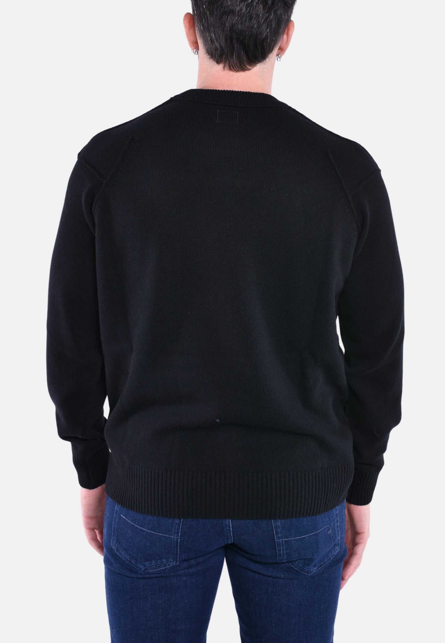 LAMBSWOOL GRS CREW NECK KNIT