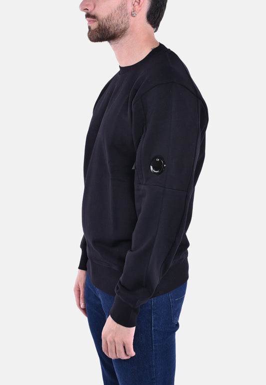 DIAGONAL RAISED FLEECE CREW NECK LENS SWEATSHIRT