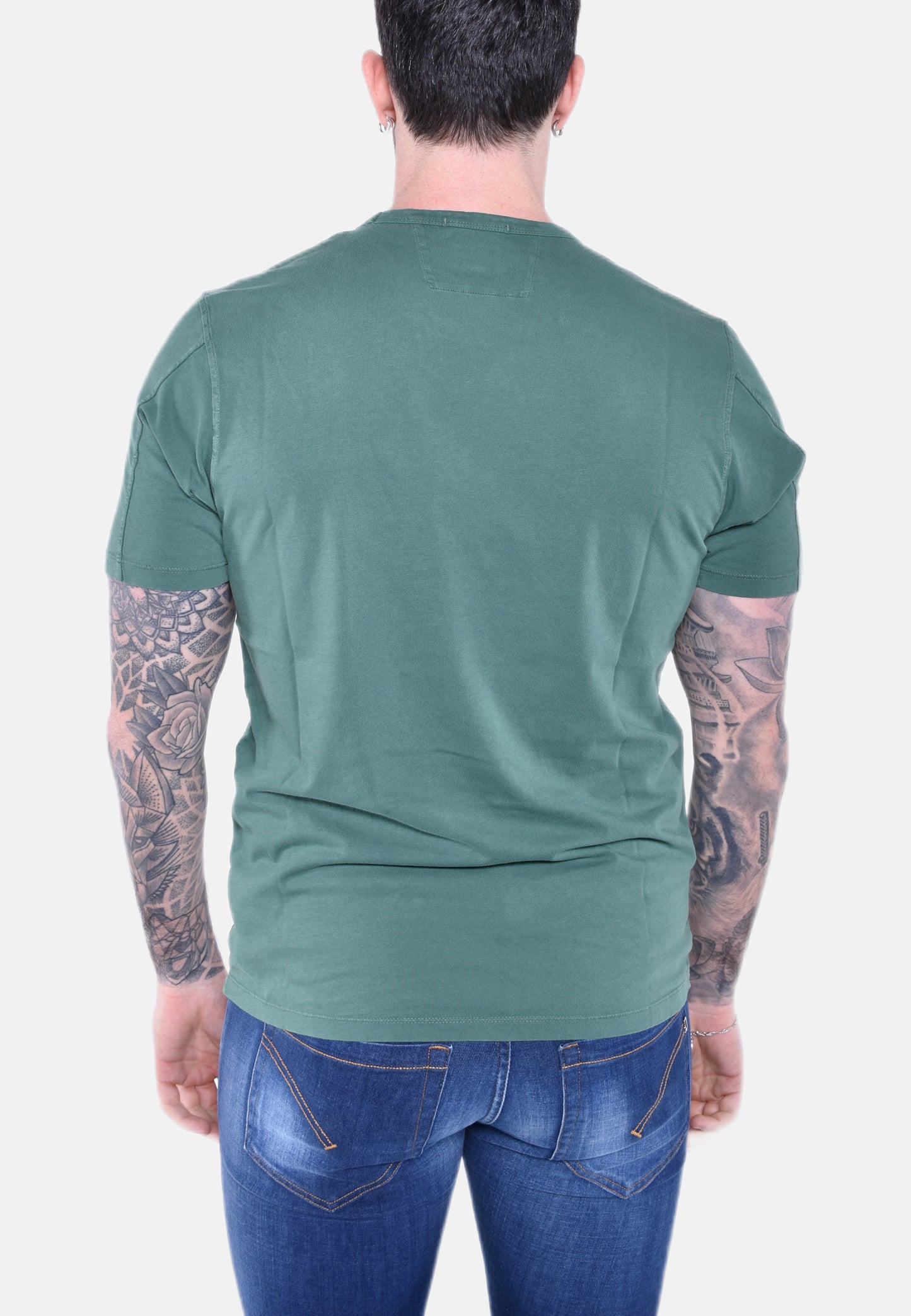 24/1 JERSEY RESIST DYED LOGO T-SHIRT