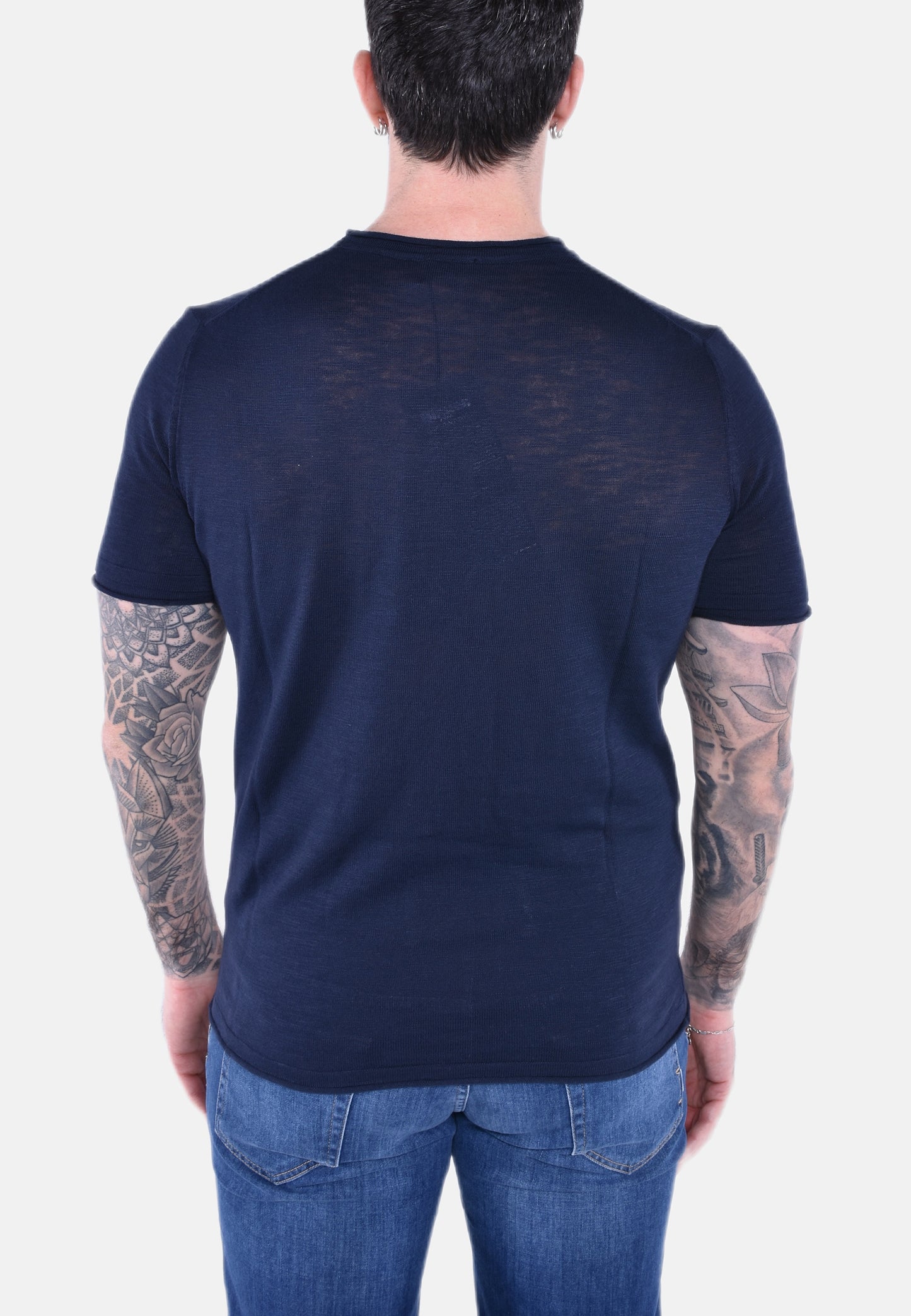 T-SHIRT GIROCOLLO IN MAGLIA LEGGERA