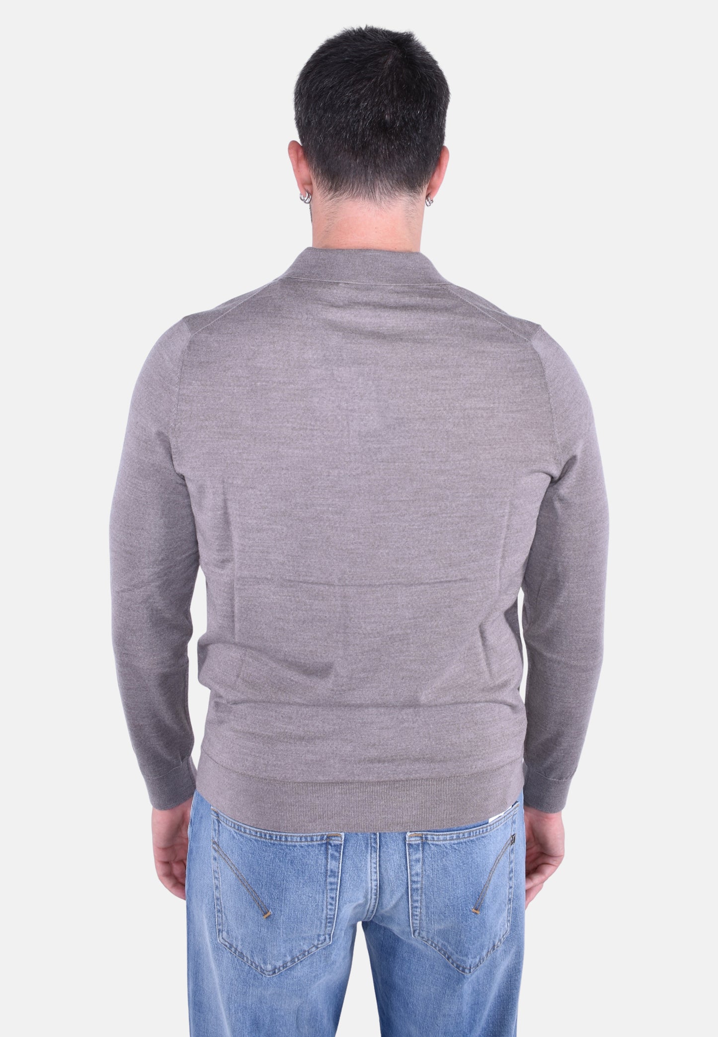 COVENT MERINO KNIT LONG SLEEVE POLO