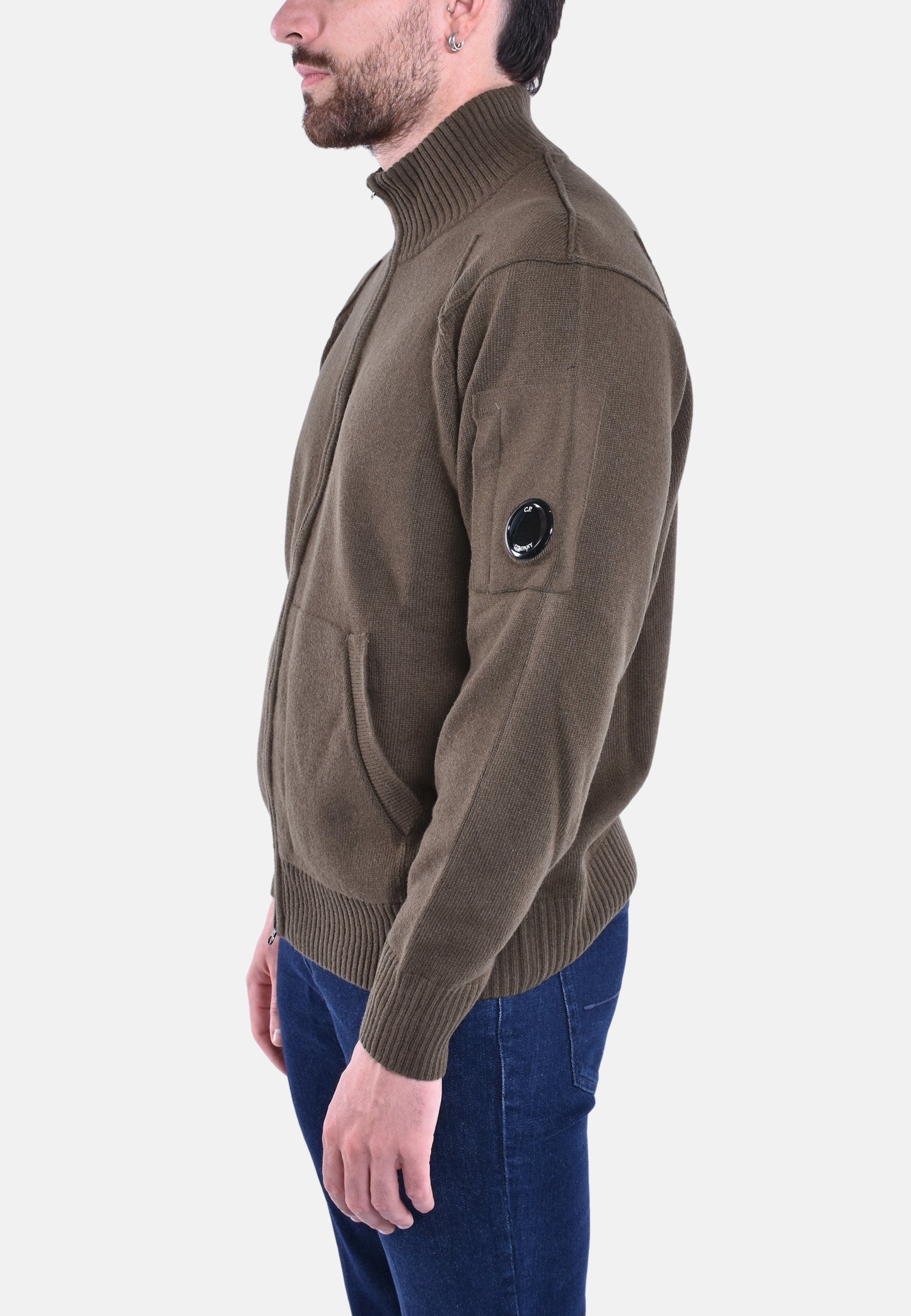 LAMBSWOOL GRS ZIPPED CARDIGAN