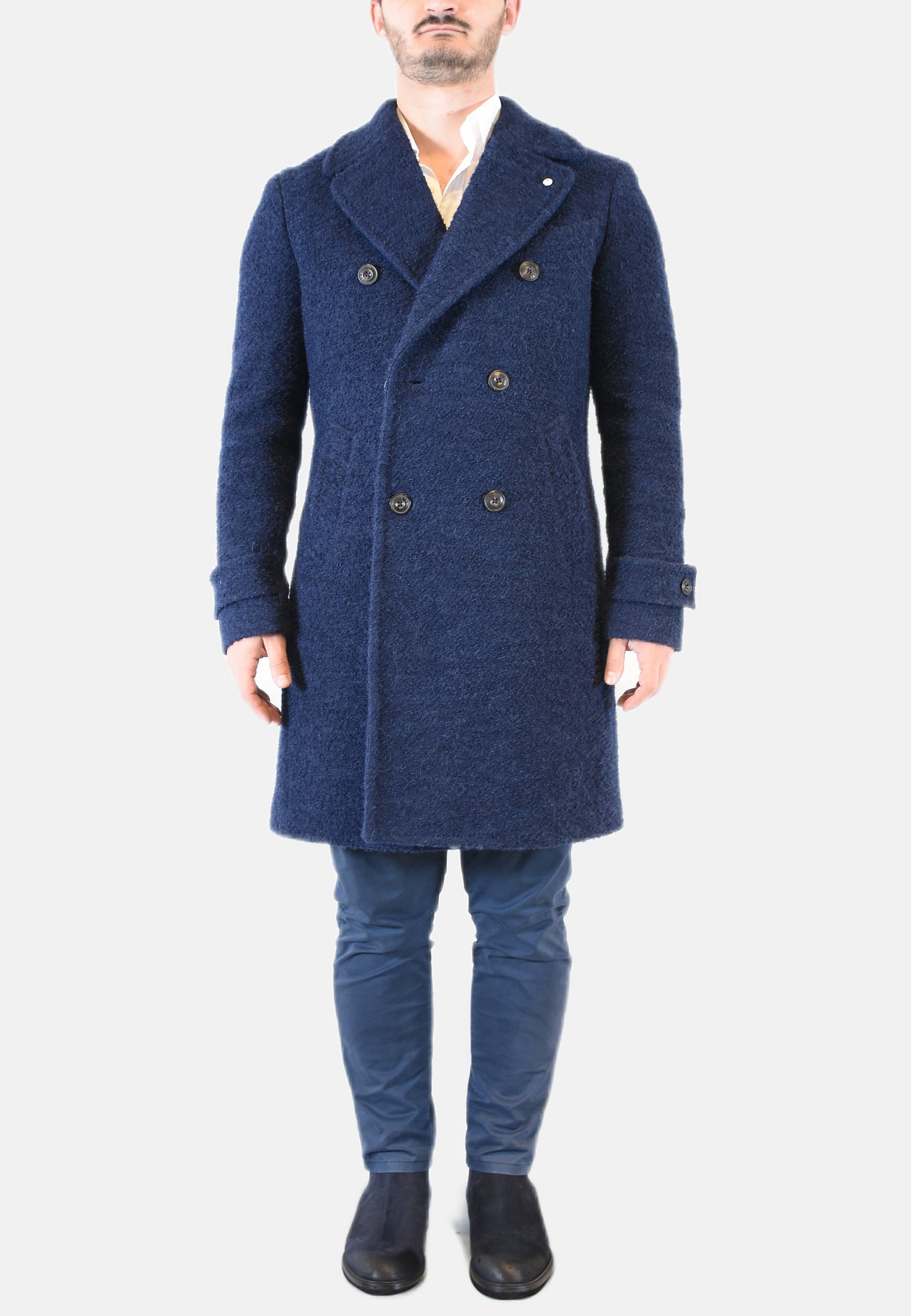 CAPPOTTO DOPPIOPETTO IN LANA ORSETTO