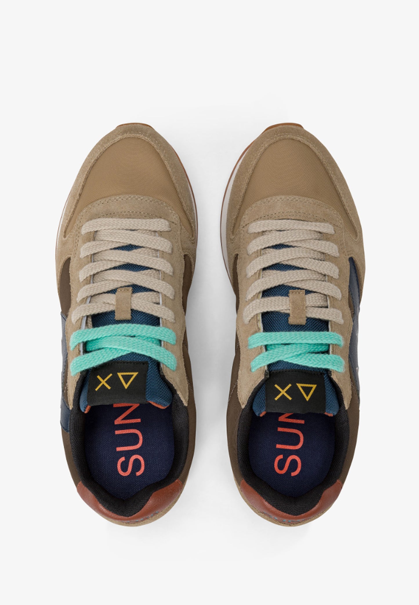 SNEAKERS JAKI BICOLOR BEIGE SCURO