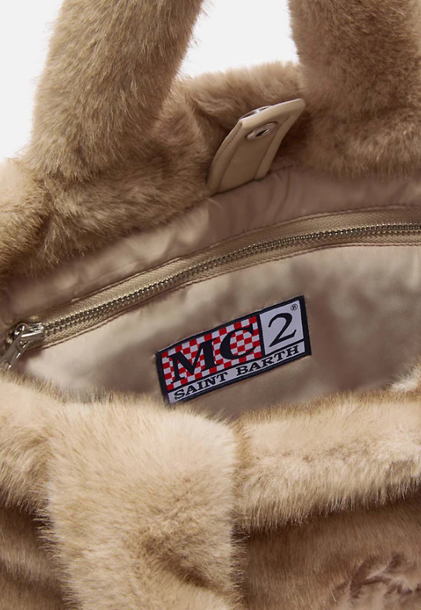 COLETTE SOFT FUR HAND BAG WITH STRAP