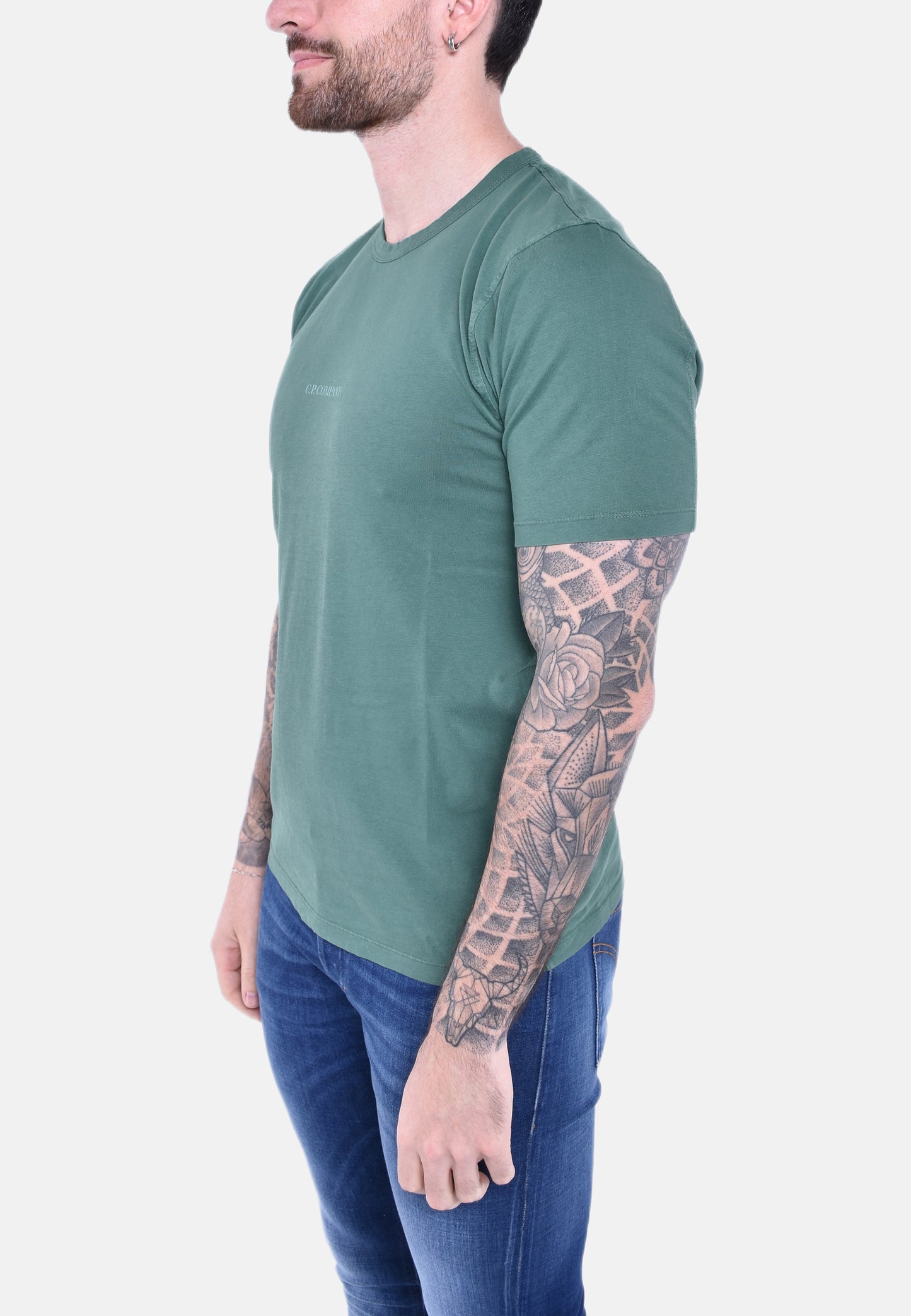 24/1 JERSEY RESIST DYED LOGO T-SHIRT