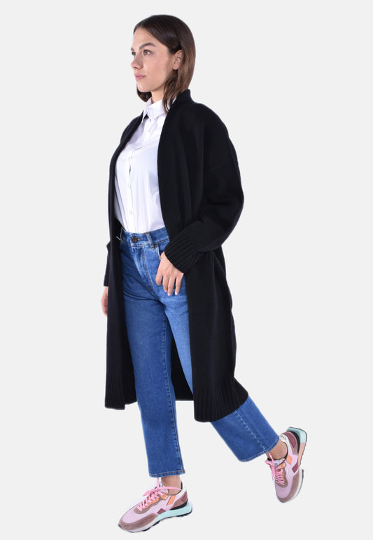 CARDIGAN LUNGO IN LANA