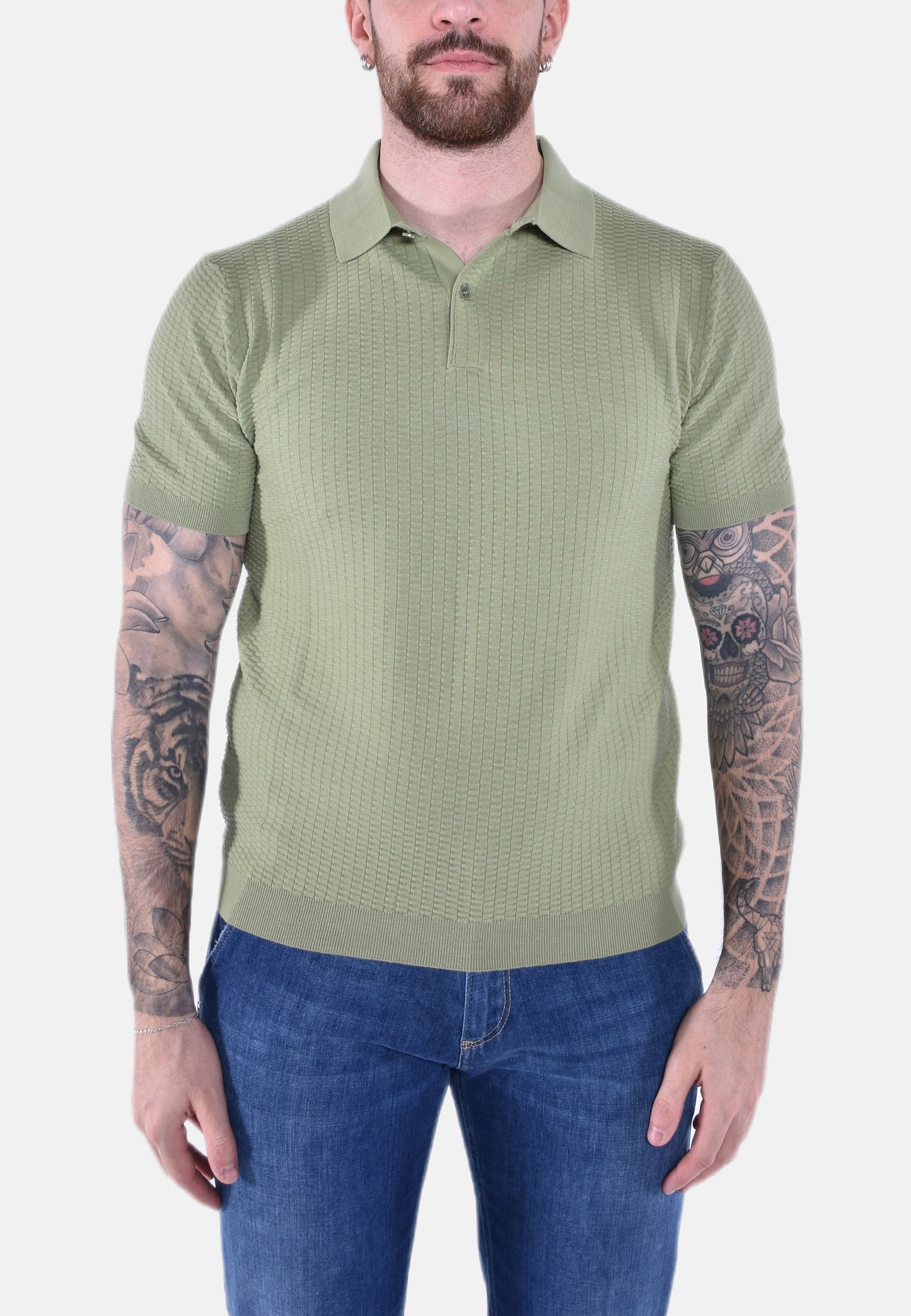 POLO M-MANICA LAVORATA