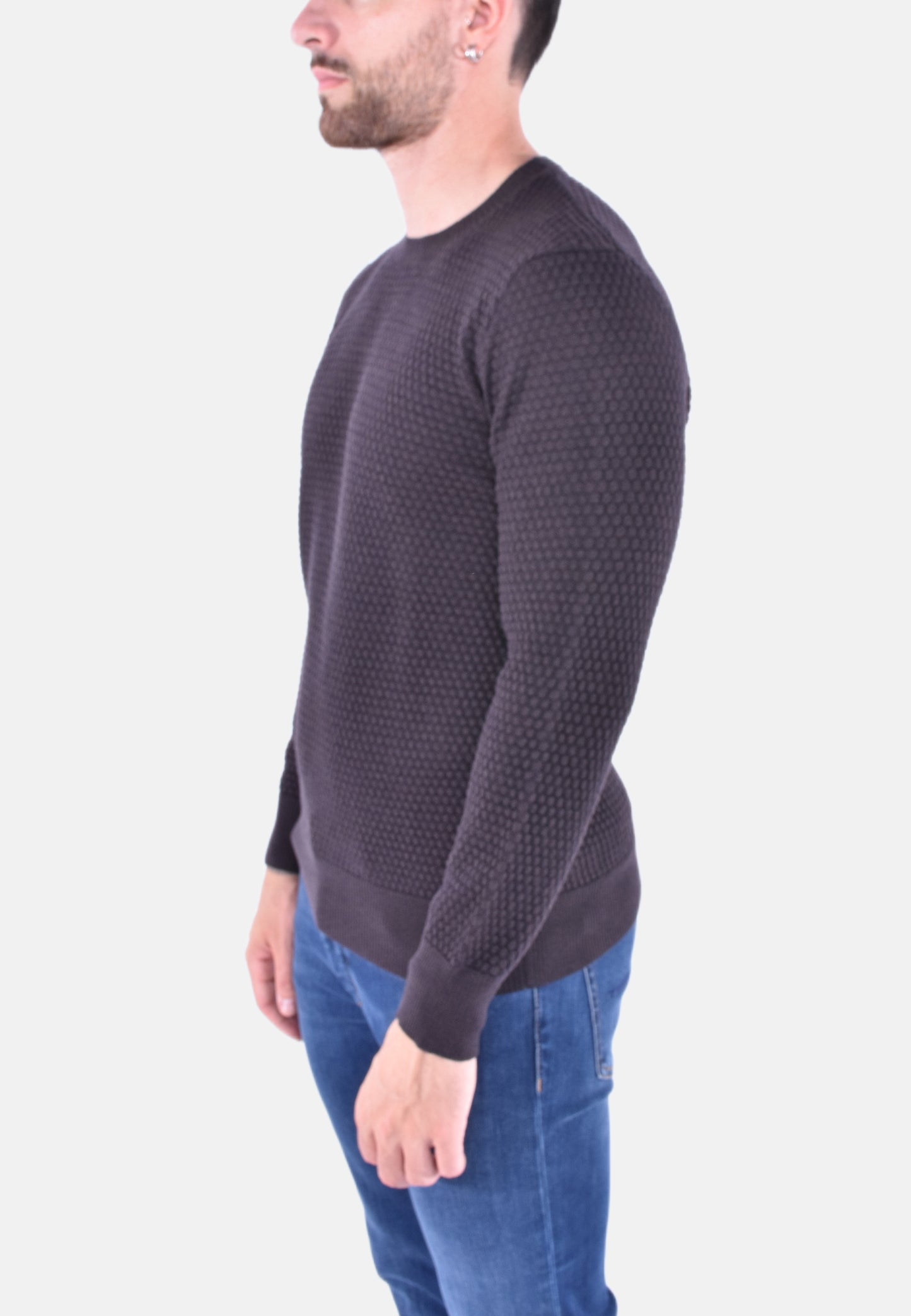 MAGLIONE GIROCOLLO IN FANTASIA