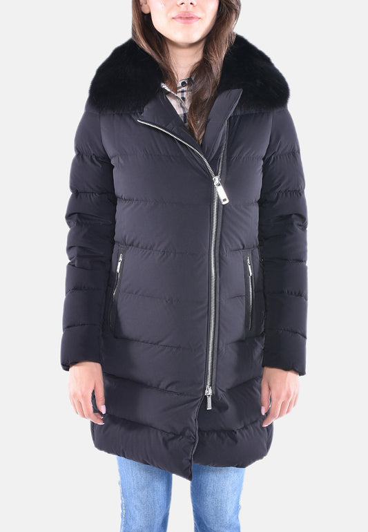 GIUBBINO CON PELO E CHIUSURA LATERALE DILETTA