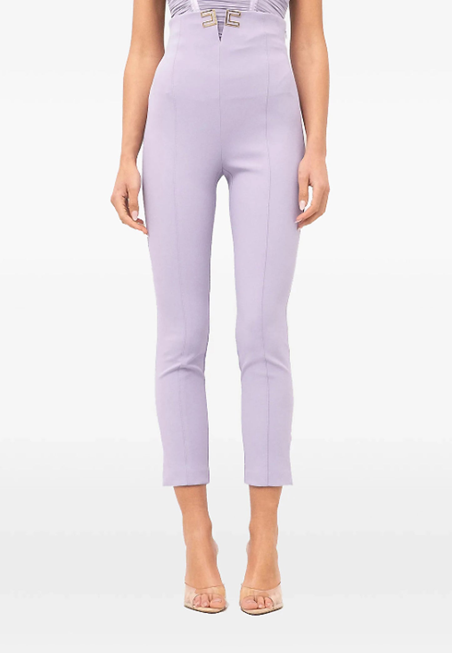 PANTALONI IN DOPPIO CREPE CON DETTAGLIO LOGO
