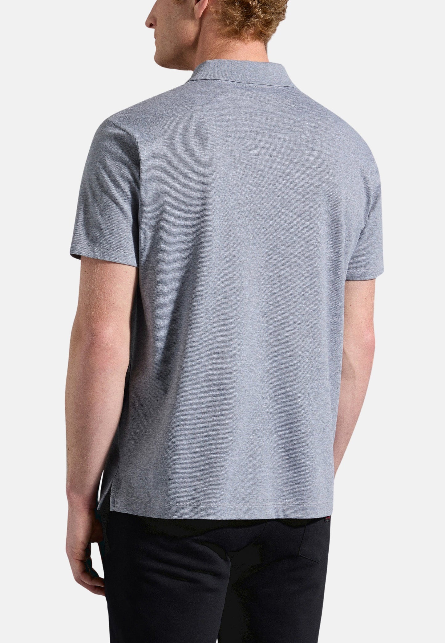 POLO IN COTONE DOUBLE PIQUE CON SHARK