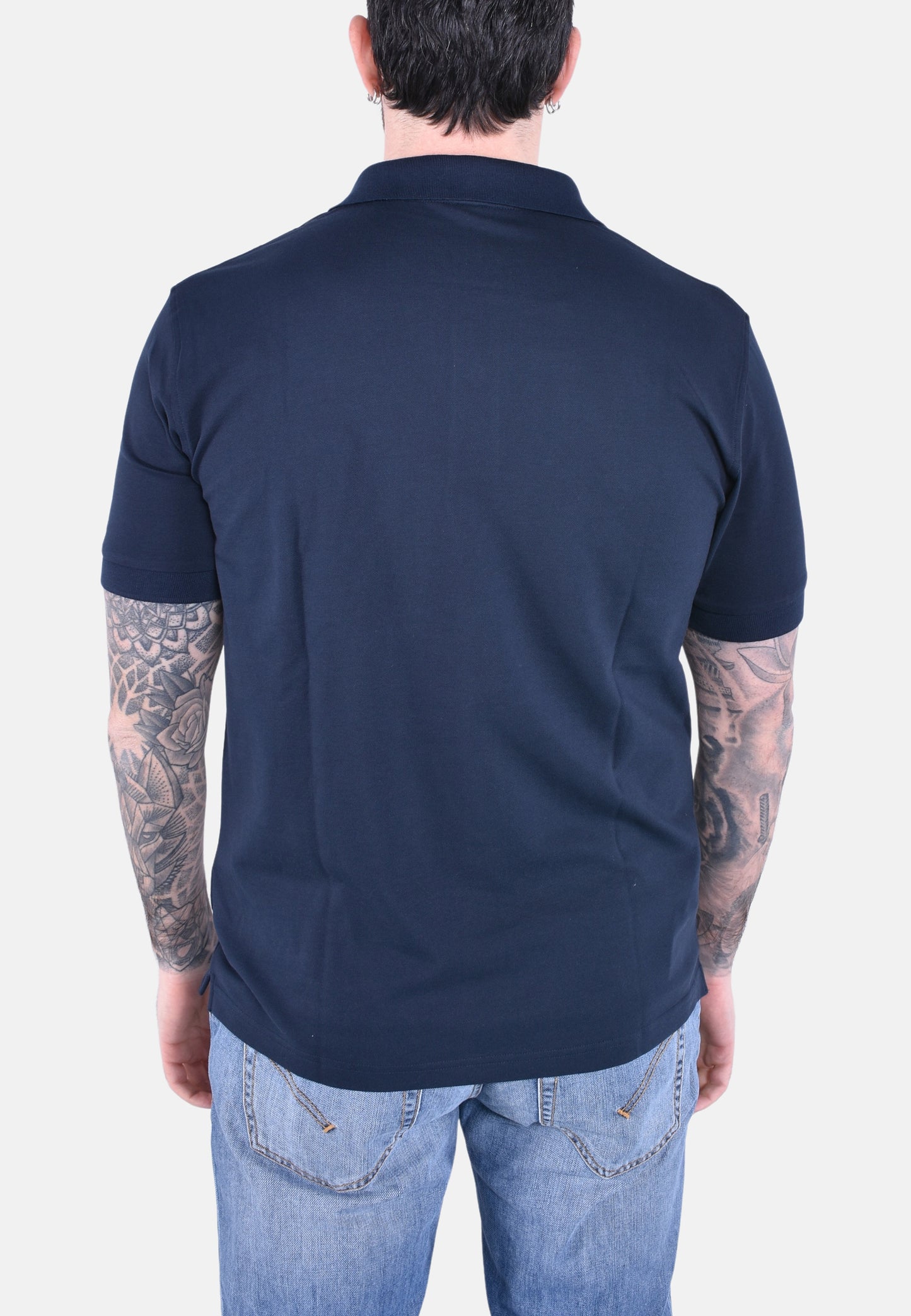 POLO PRINT UNDER COLLAR SHORT SLEEVES