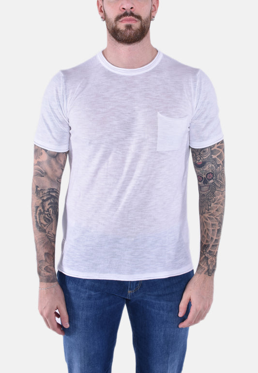T-SHIRT GIROCOLLO IN MAGLIA LEGGERA