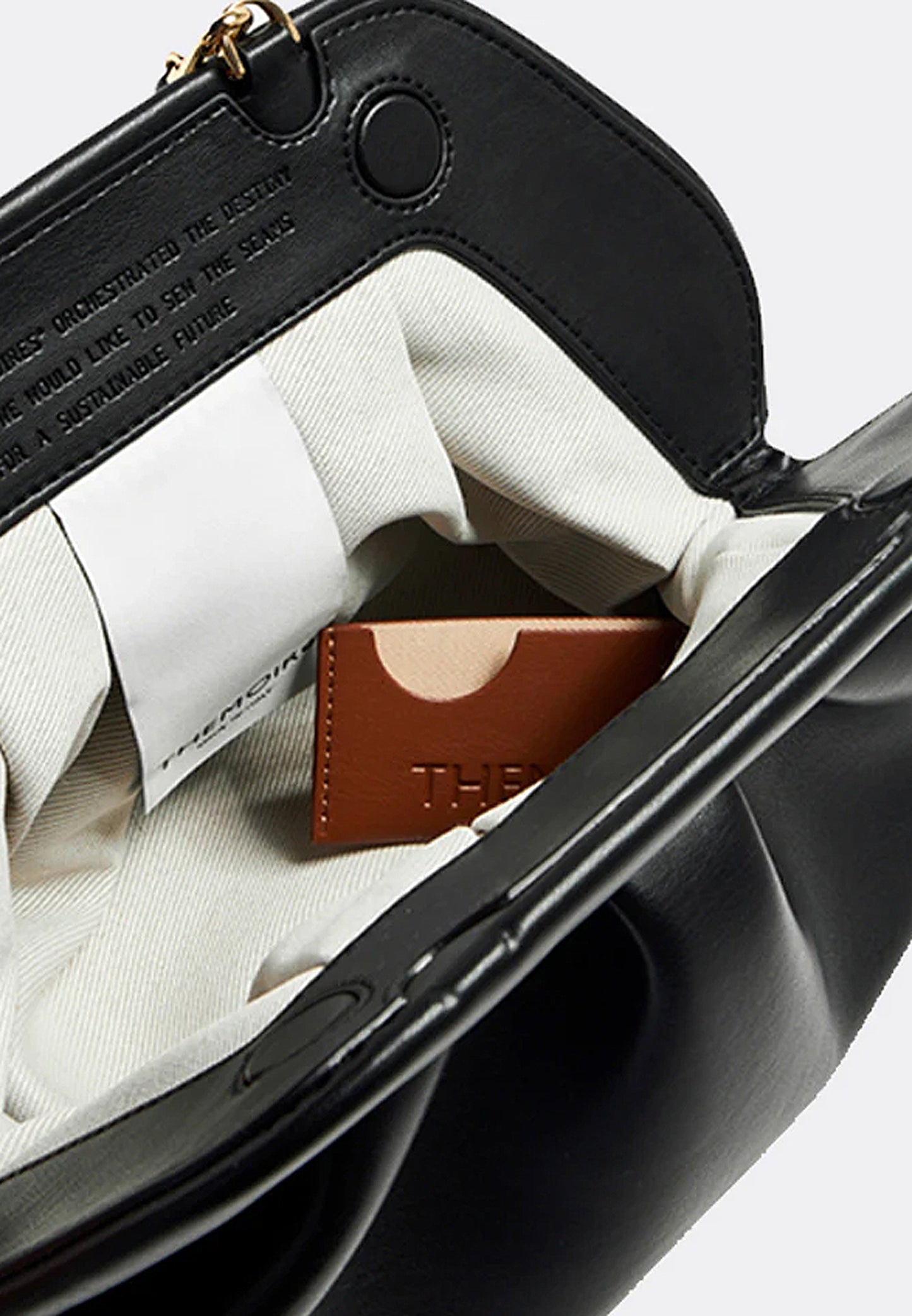 TIA VEGAN FABRIC BLACK