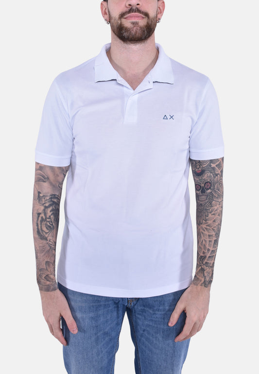 POLO PRINT UNDER COLLAR SHORT SLEEVES