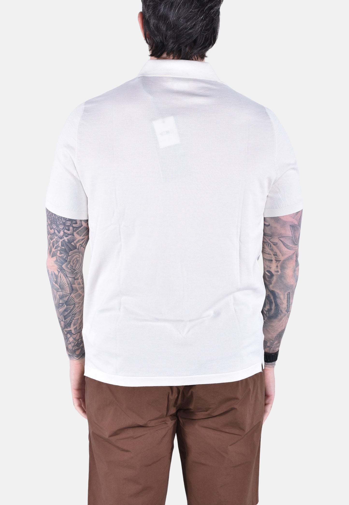 SLOAN COTTONSILK POLO SHIRT
