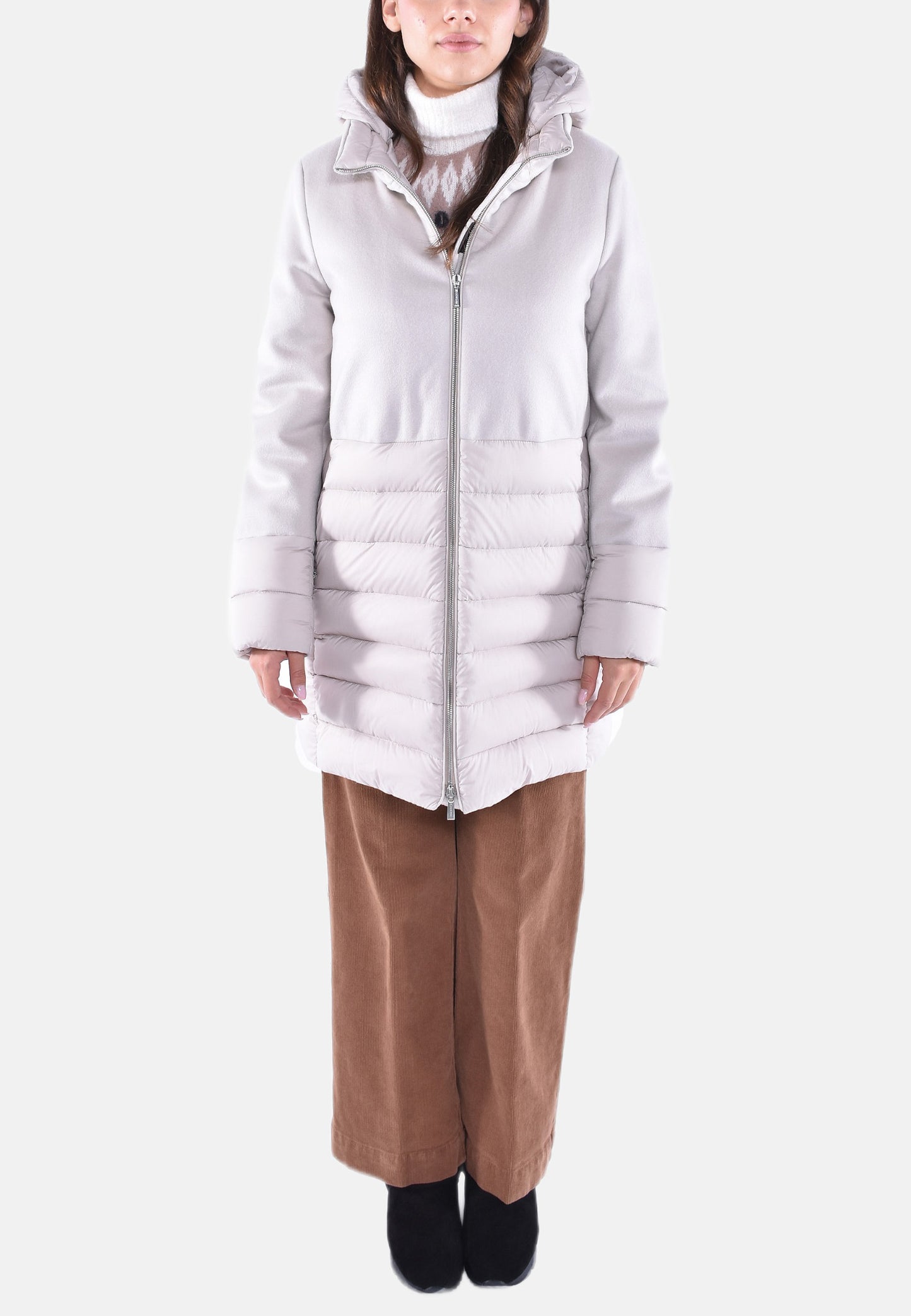 GIUBBOTTO IN LANA E PIUMA ANGELE-LE