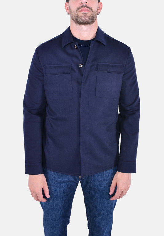 GIACCA CAMICIA IN LANA
