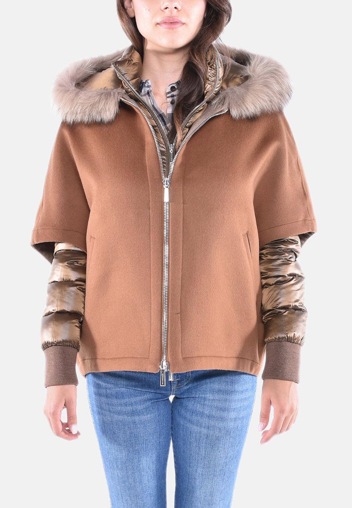 CAPPA IN LANA CON PIUMINO STACCABILE PEGASO