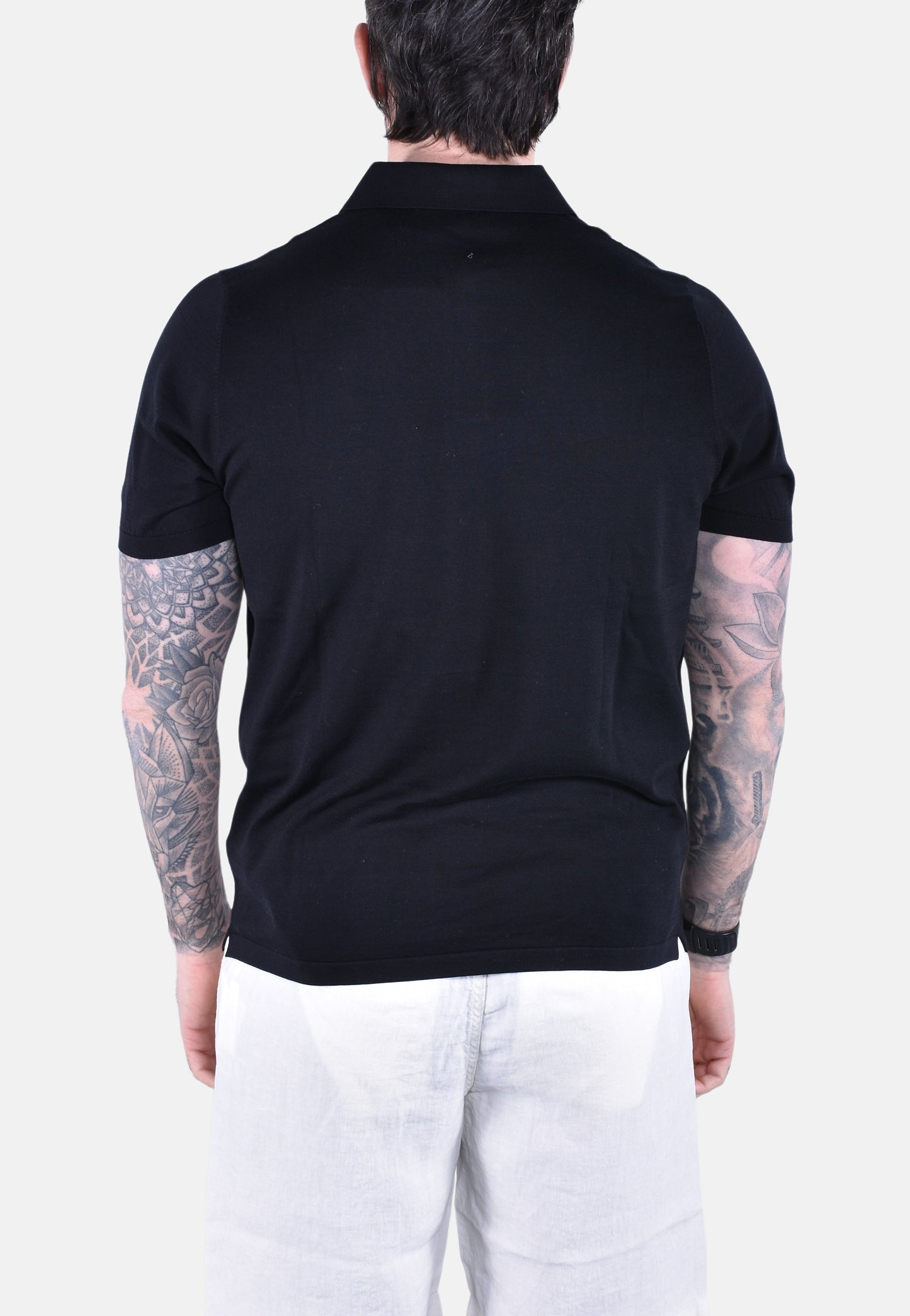 SLOAN COTTONSILK POLO SHIRT