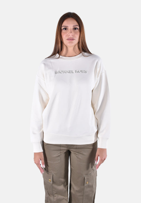 MK SHDW EMBSSED LOGO CREW