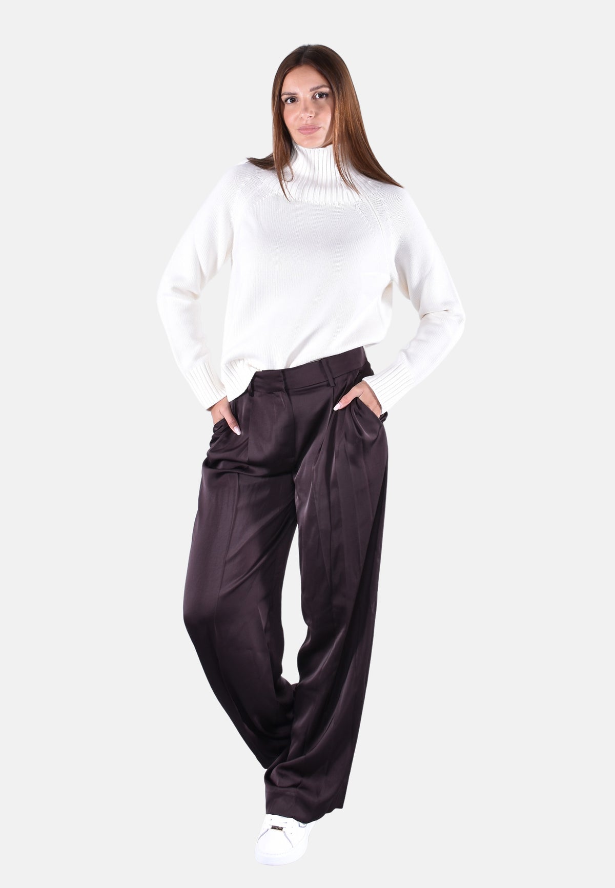 SATIN WIDE LEG PANT