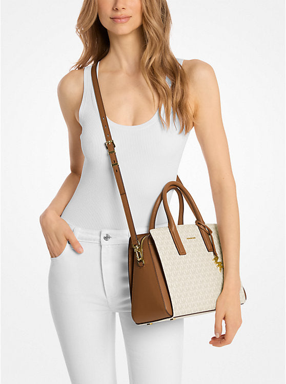 BORSA A TRACOLLA LAILA MEDIUM SIGNATURE LOGO