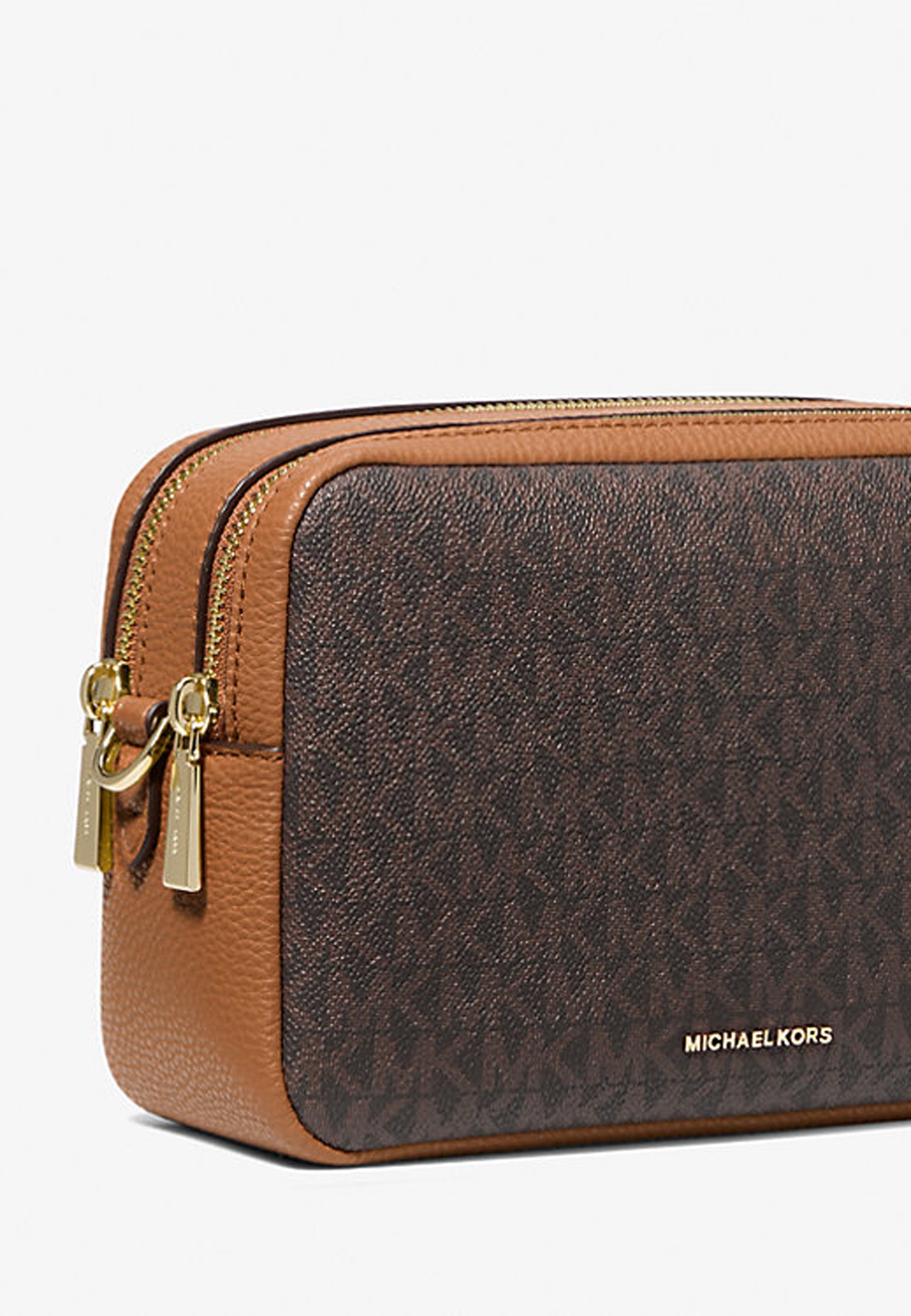 MEDIUM DOUBLE ZIP CHAIN CAMERA CROSSBODY