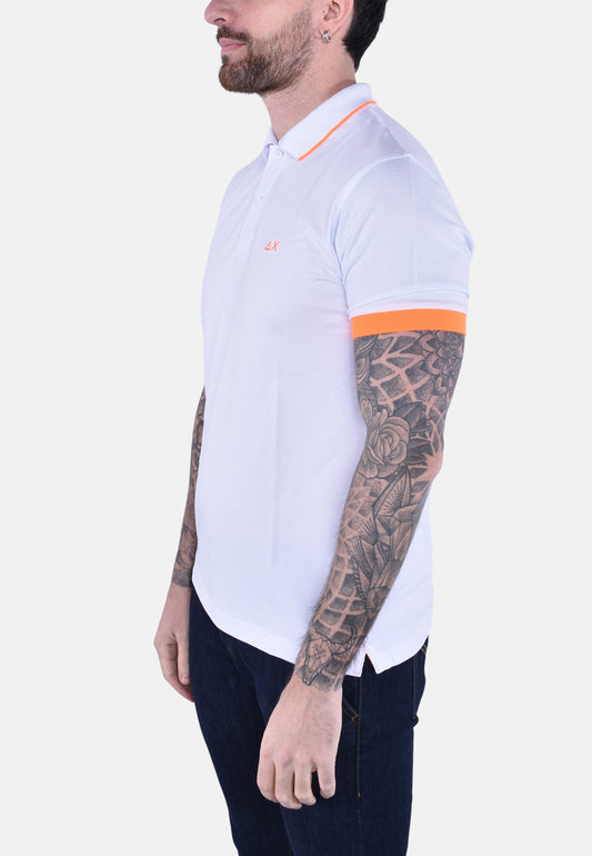 POLO SMALL STRIPE FLUO SHORT SLEEVES