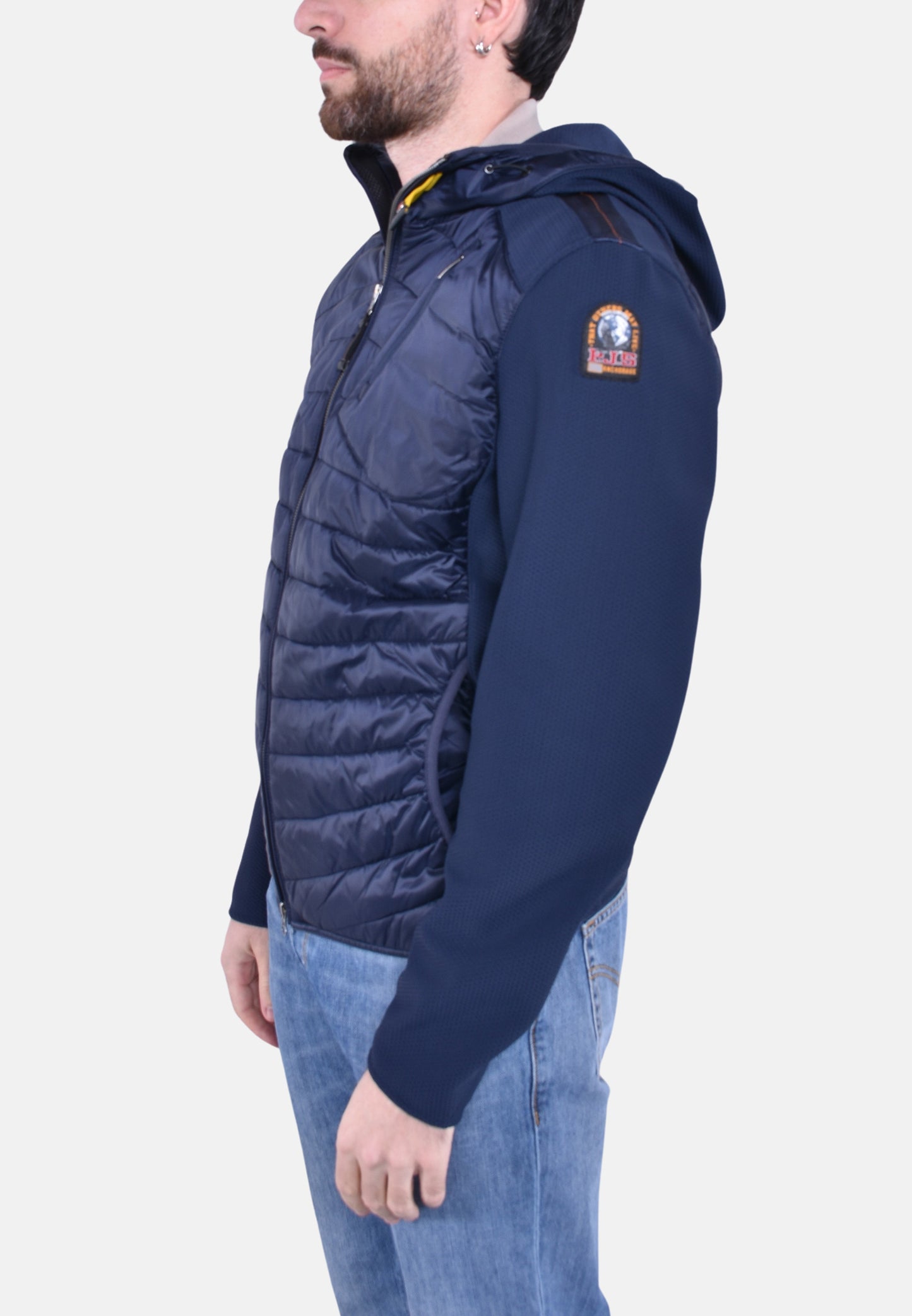 NOLAN FLEECE NYLON HOODED JACKET