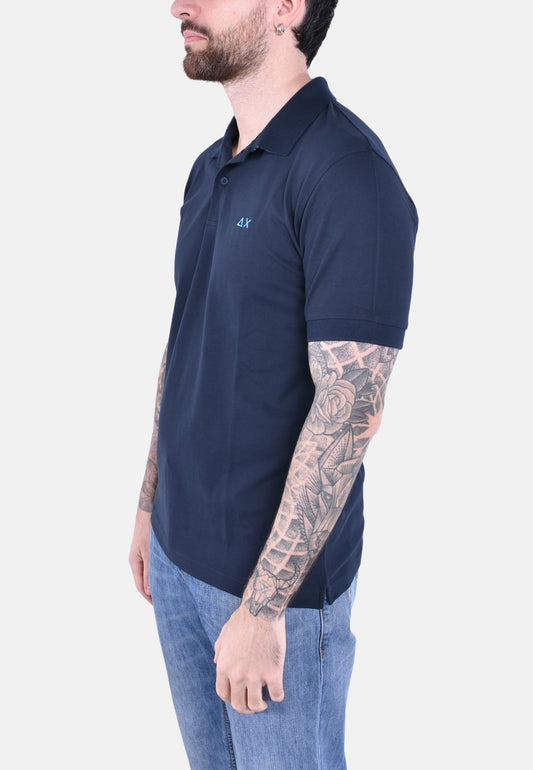 POLO PRINT UNDER COLLAR SHORT SLEEVES