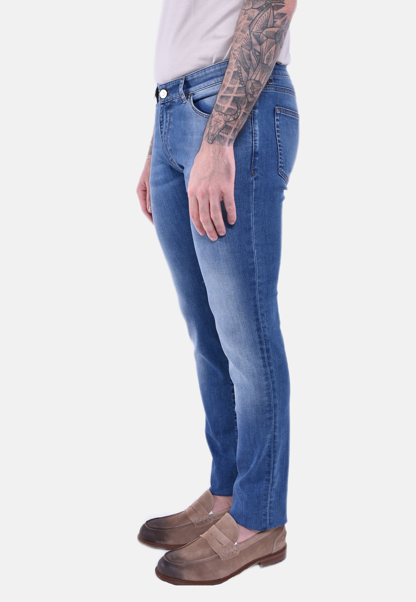 PANTALONE SWING INDIGO TRAVEL DENIM