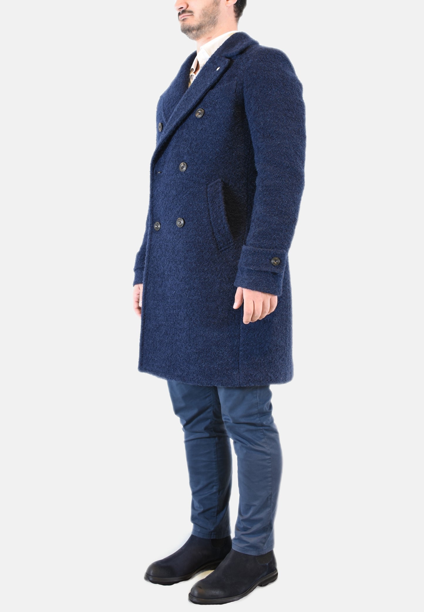 CAPPOTTO DOPPIOPETTO IN LANA ORSETTO