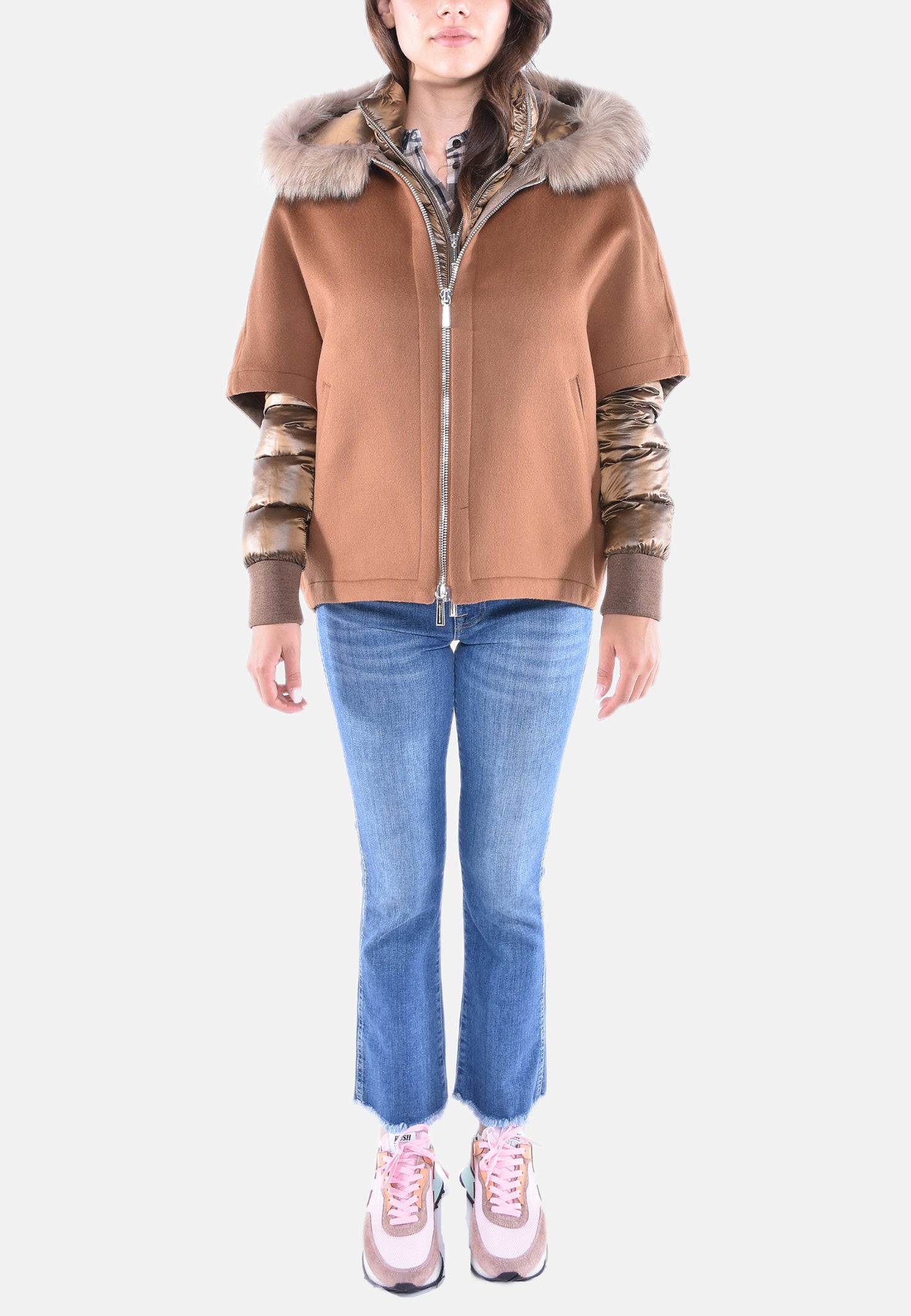 CAPPA IN LANA CON PIUMINO STACCABILE PEGASO