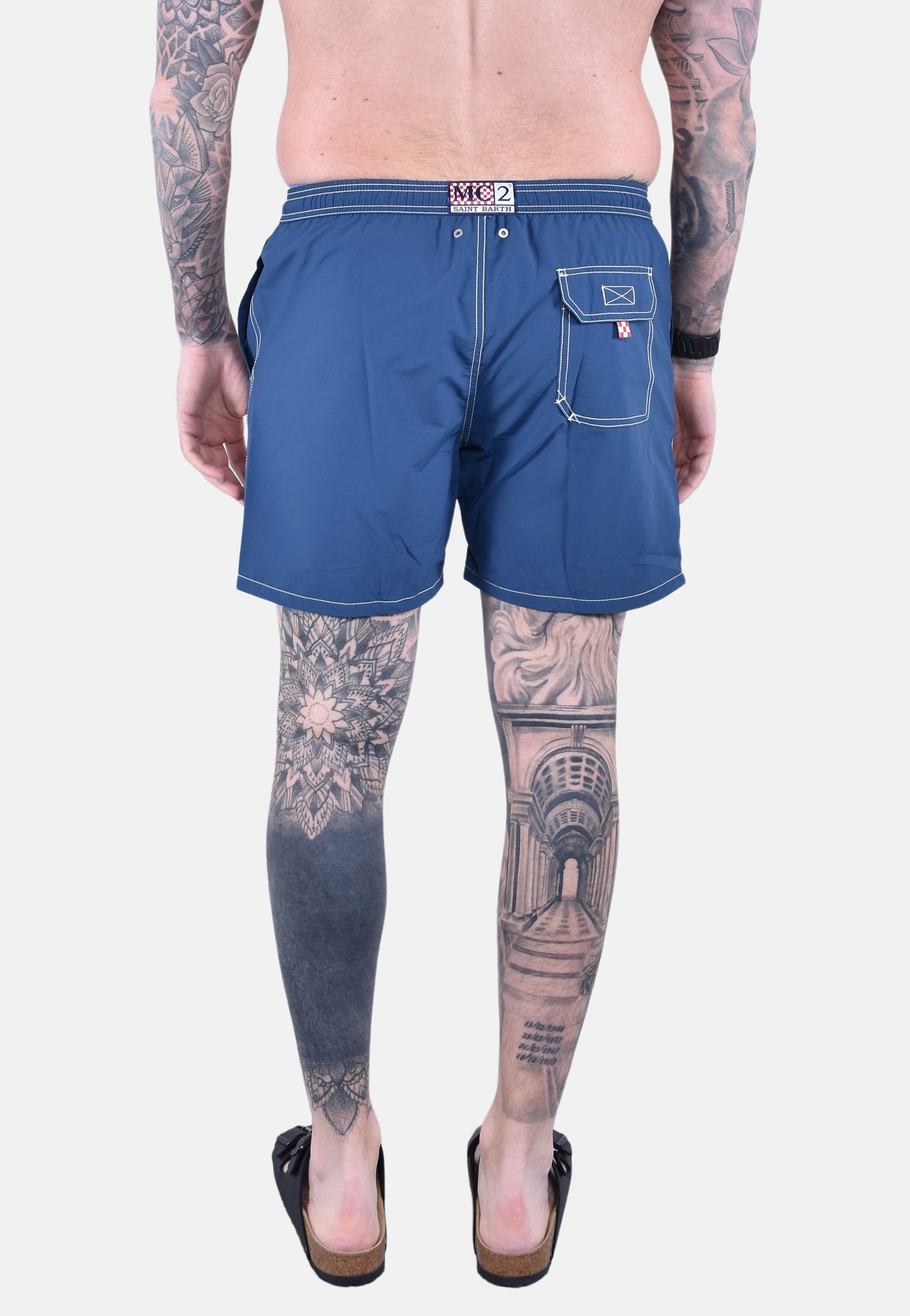 PATMOS SWIM SHORT WITH BACK FLAP POCKET