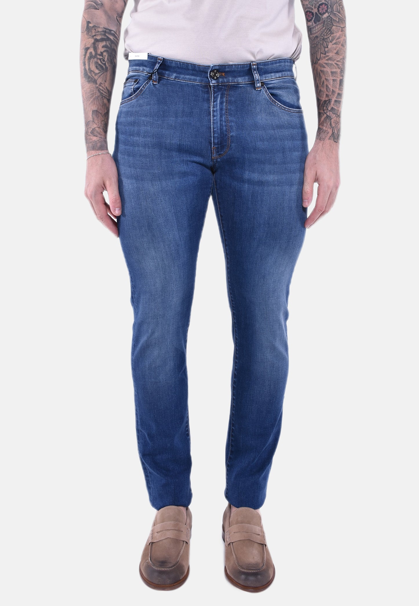PANTALONE SWING INDIGO TRAVEL DENIM