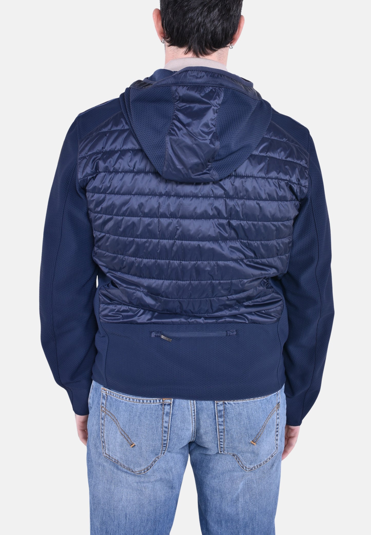 NOLAN FLEECE NYLON HOODED JACKET