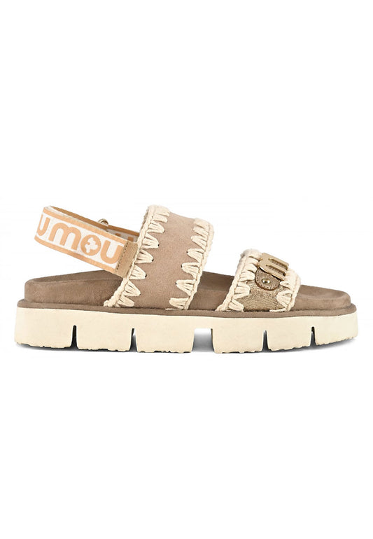 BIO SANDAL SUEDE LEATHER LOGO